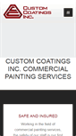Mobile Screenshot of customcoatingsinc.com